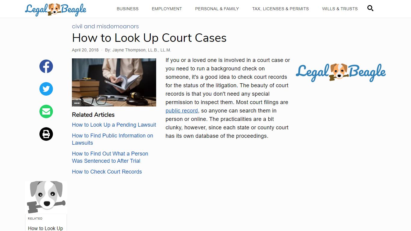 How to Look Up Court Cases | Legal Beagle